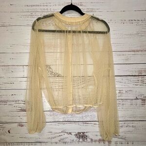 Windsor Sheer Cream Blouse